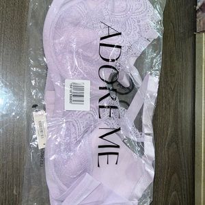 New Adore Me Lace Lilac Bra size 44DD